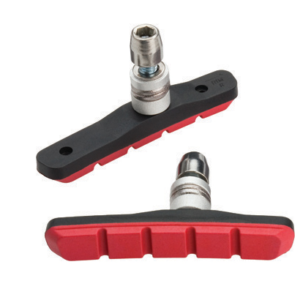 Колодки торм. V-brake Basics Comp Mountain XC резьбовые красные